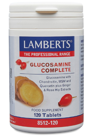 Lamberts Glucosamine Complete Tabs 120's - Glucosamine, Chondroitin, MSM, Quercetin, Ginger & Rose Hip